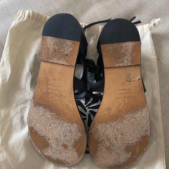 ISABEL MARANT Audry ruffled leather sandals - Picture 8 of 11